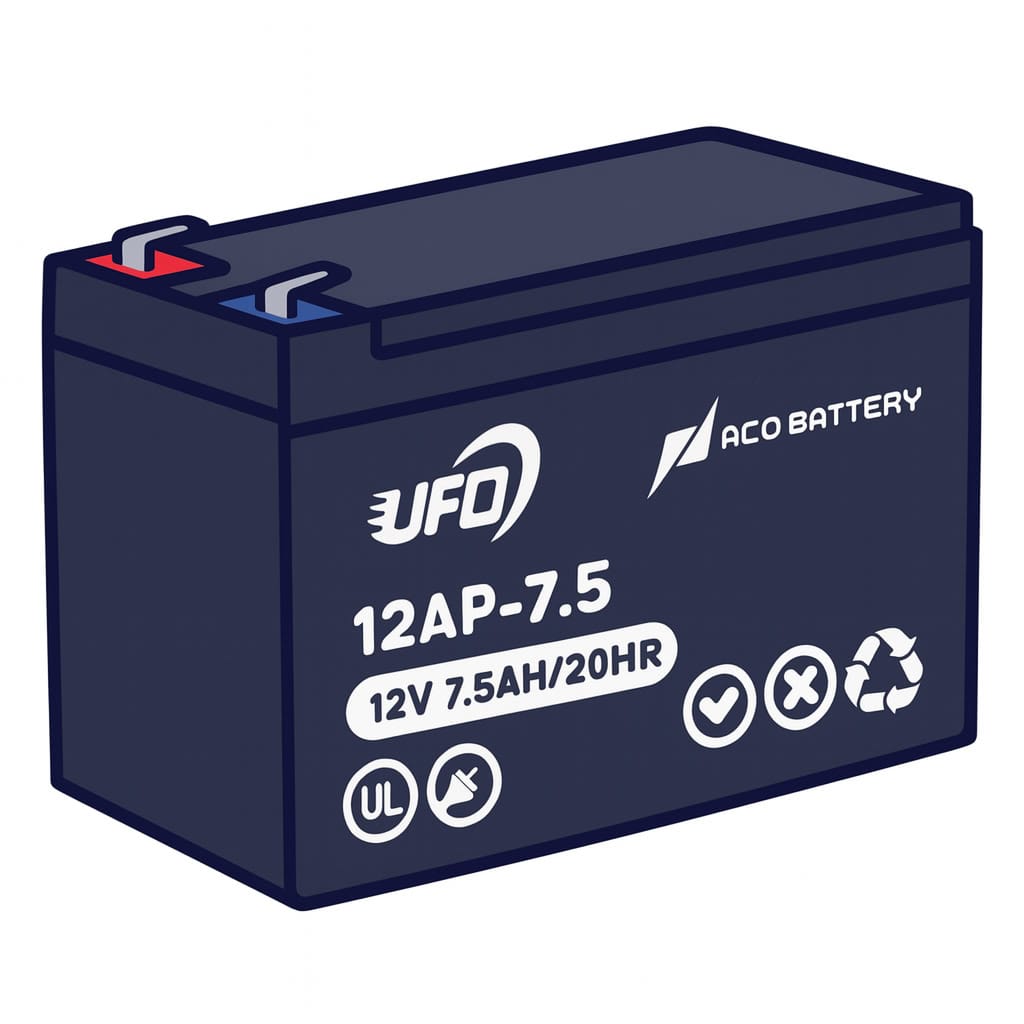 UFO UPS Battery 12V 7.5Ah