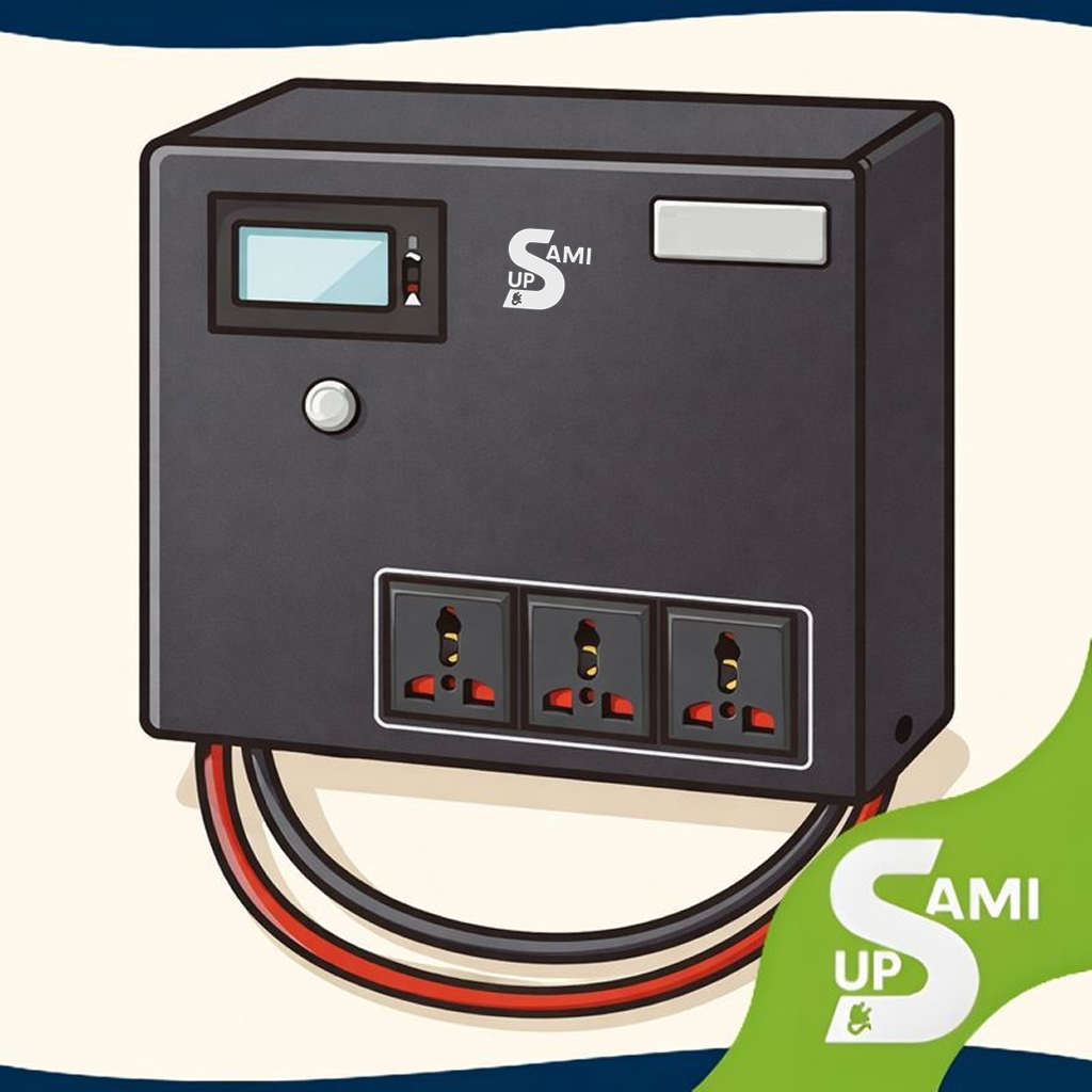 یو پی اس لاین اینتراکتیو SAMI 1200VA - باتری خارجی