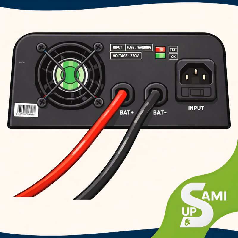 یو پی اس لاین اینتراکتیو SAMI 1200VA - باتری خارجی - تصویر 2